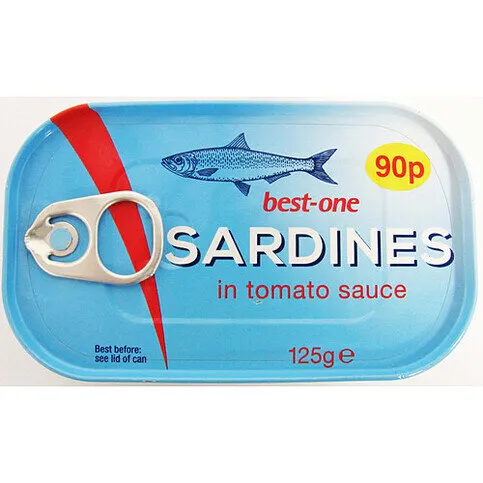 B O Sardines In Tomato Sauce 125g