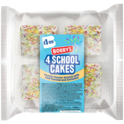 Bobbys 4 school cakes 190g