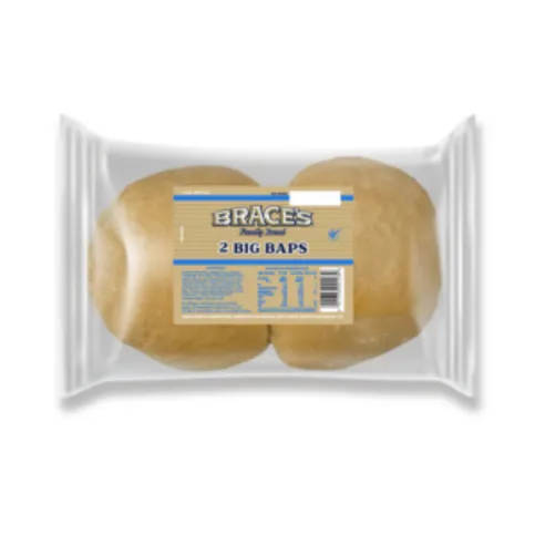 Braces Big Baps White 2 Pack