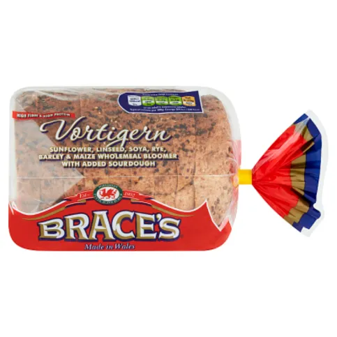 Brace's Vortigern Wholemeal Bloomer with added Sourdough 400g