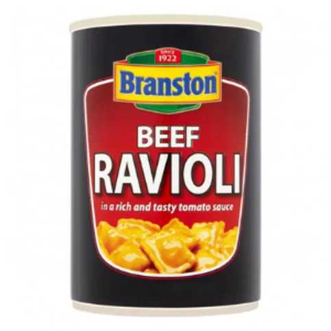 Branston Beef Ravioli in Tomato Sauce 395g