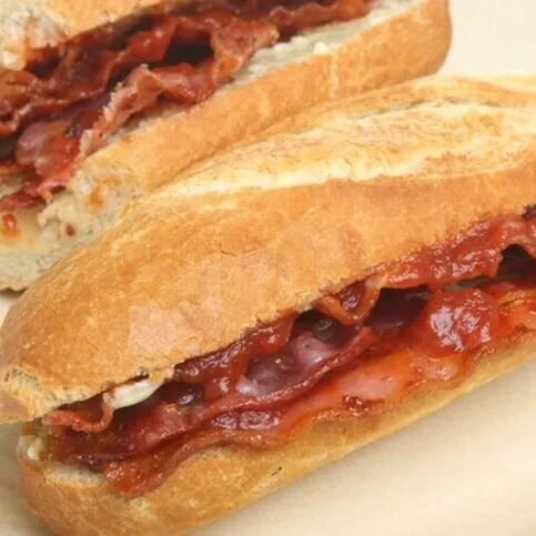 Large Bacon Baguettes (4 Rashers)