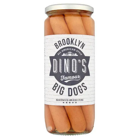 Brooklyn Dino's Famous Big Dogs Beechwood Smoked Pork 1030g