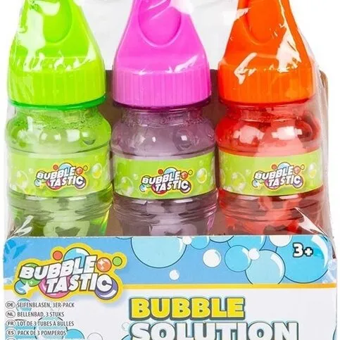 BUBBLE TASTIC BUBBLE SOLUTON 3PK