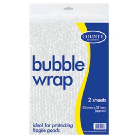 Bubble Wrap Sheets 2 Pack