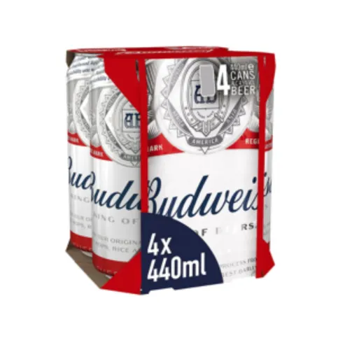 Budweiser cans 4 x 440ml
