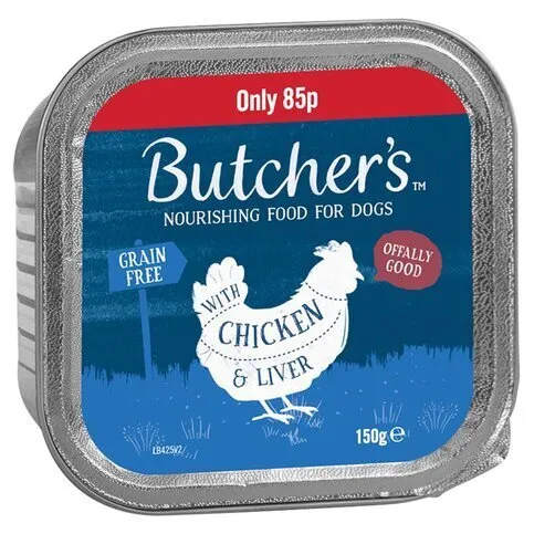 BUTCHERS CHICKEN & LIVER TRAY PM£1 150G