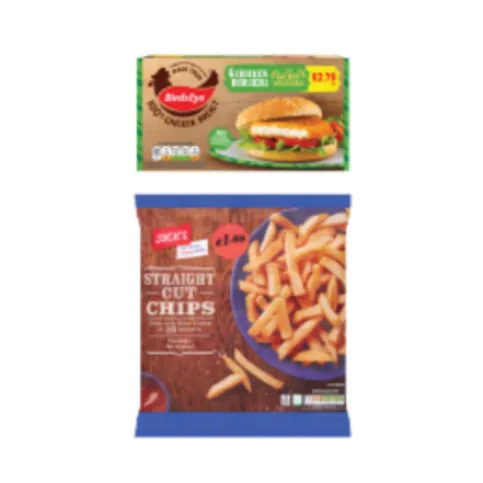 Buy A Pack Of Be 4 Chicken Burgers And Get A Pack Of Jack's Straight Cut Chips FREE