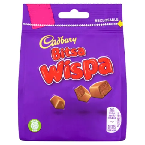 Cadbury Bitsa Wispa Chocolate Bag 95g