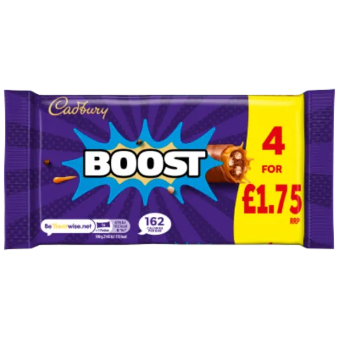 CADBURY BOOST 4PK PM£1.75 126G