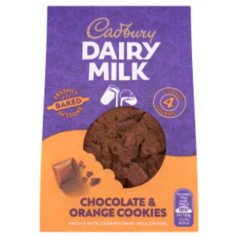 Cadbury Dairy Milk 4 Chocolate & Orange Cookies