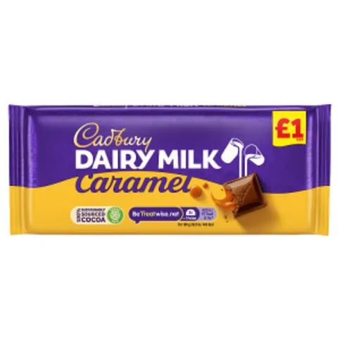 Cadbury Dairy Milk Caramel Chocolate Bar 120g
