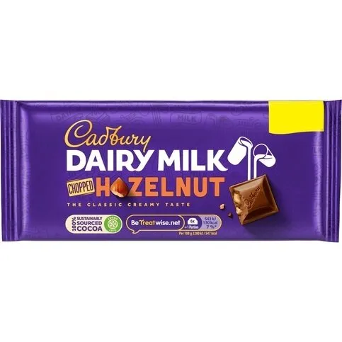 Cadbury Dairy Milk Chopped Hazelnut 95g