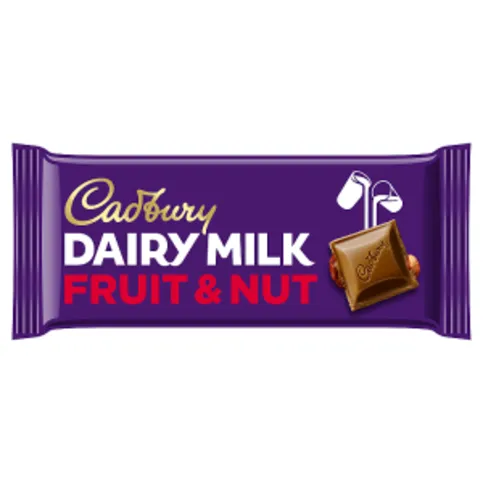 Cadbury Dairy Milk Fruit and Nut Chocolate Bar 110g