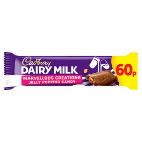 Cadbury Dairy Milk Marvellous Creations Jelly Popping Candy Shells 47g
