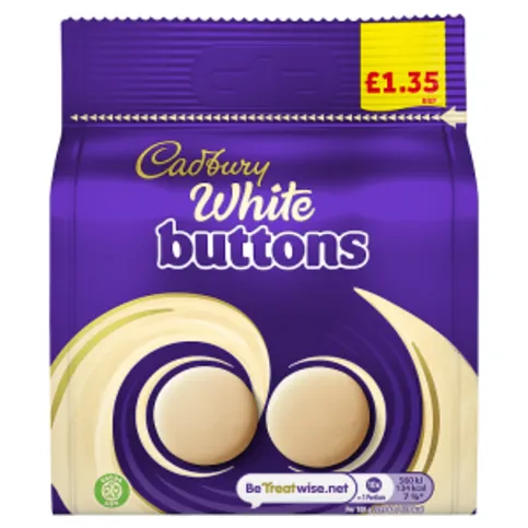 Cadbury White Buttons 95g