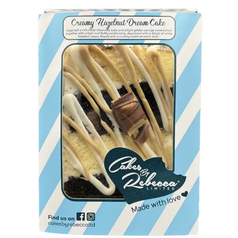 Cakes By Rebecca Creamy Hazelnut Dream Sliced Cake
