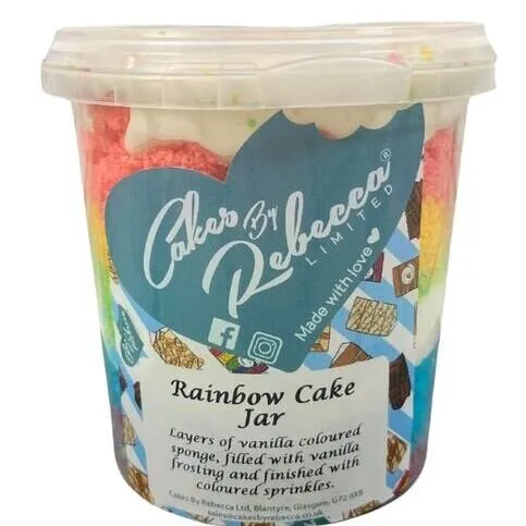 Cakes by Rebecca Rainbow Cake Jar