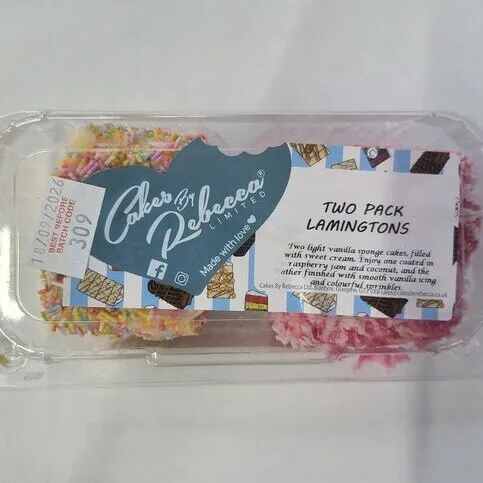 Cakes By Rebecca Two Pack Lamingtons