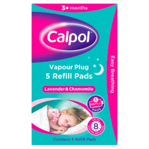 Calpol® 5 Refill Pads Vapour Plug Lavender & Chamomile 3+ Months