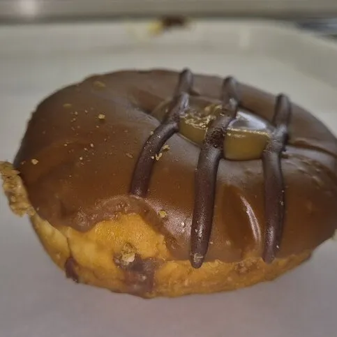 Caramel Chocolate Ring Doughnut
