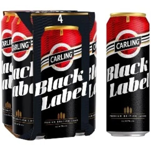 Carling Black Label Pint 4pk Can Pm 568ml