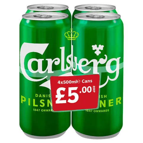 Carlsberg Lager Beer 4 x 440ml