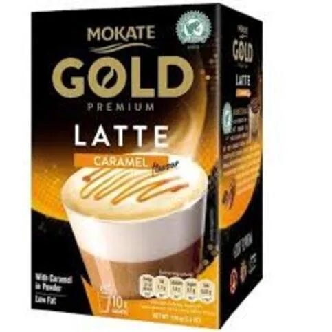 Mokate Gold Premium Coffee Caramel Latte 10 Sachets