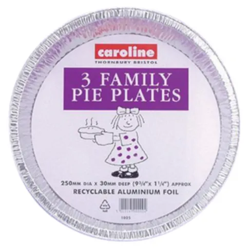 Caroline Foil Family Pie Plates 3 Pack