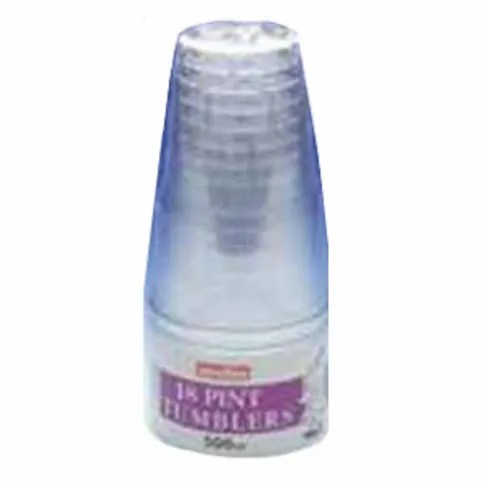 Plastic Half Pint Glasses 15 Pack