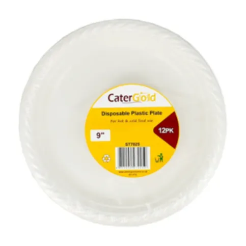 Cater Gold 12oz Compostable Plates 12 Pack