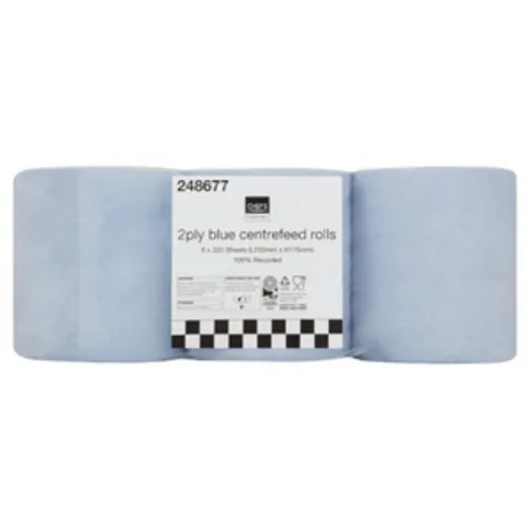 Chefs Essentials 2Ply Blue Centrefeed 