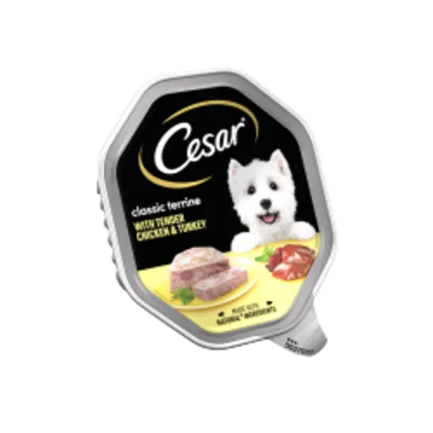 CESAR DOG FOOD TRAY CHICKEN & TURKEY IN LOAF 150G
