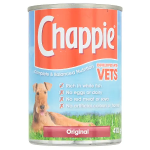 Chappie Adult Wet Dog Food Tin Original in Loaf 412g