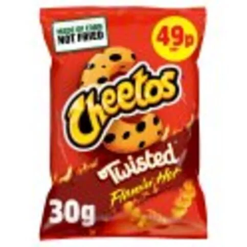 Cheetos Twisted Flamin' Hot Snacks Crisps 30g