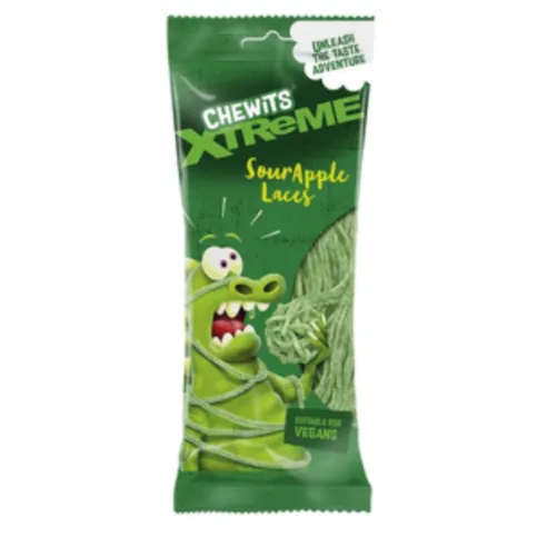 Chewits Extreme Sour Apple Laces 160g