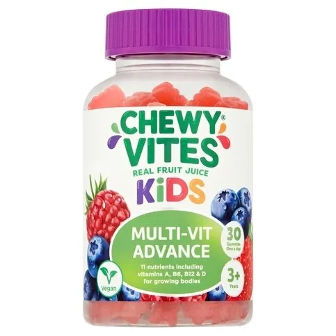 Chewy Vites, 3+ years Multivitamins - Gummie Bears (1 a day, vegan), 30's