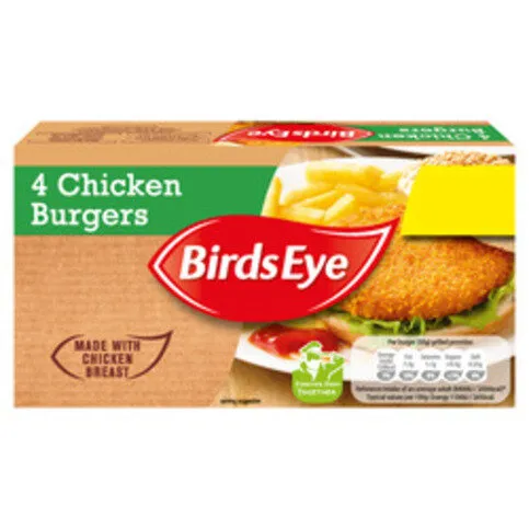 Bird's Eye Chicken Burger 4 Pack 200g