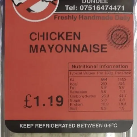 Chicken mayonnaise sandwich  