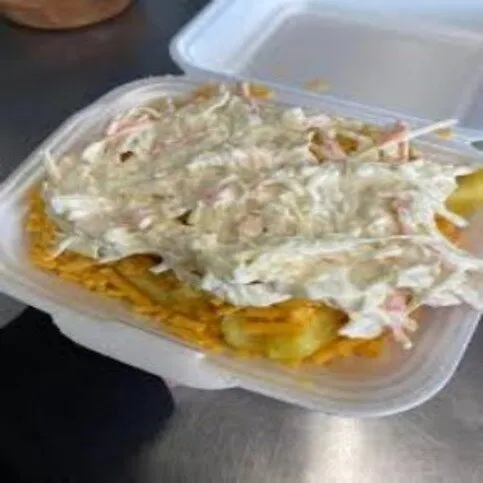 Chips, Cheese, Coleslaw