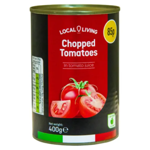 Local Living Chopped Tomatoes 400g