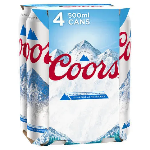 Coors 4 x 500ml