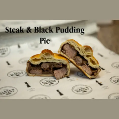 Clarks Bakery Steak And Black Pudding Pie