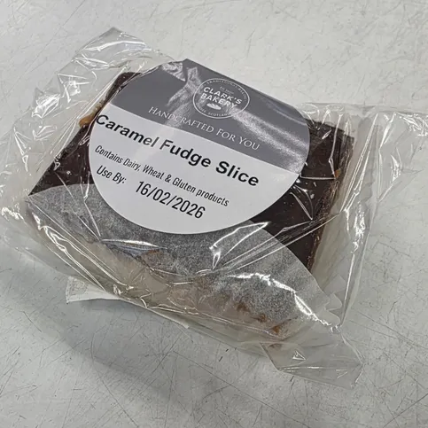 Clarks Caramel Fudge Slice