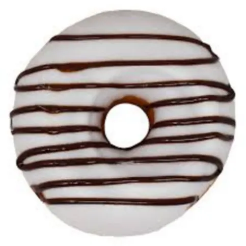 Clark's White Iced Doughnut