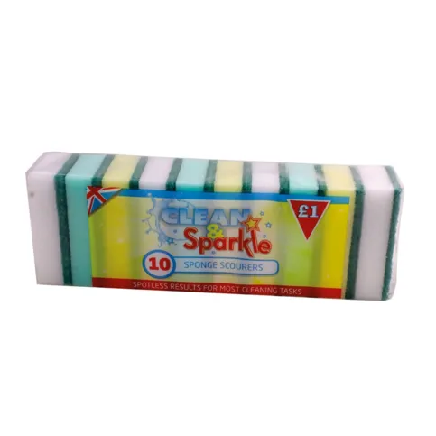 Clean And Sparkle Scouringpads 10s
