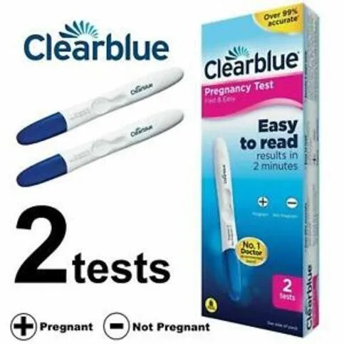 Clearblue Fast & Easy Pregnancy Test Kit 2 Pack