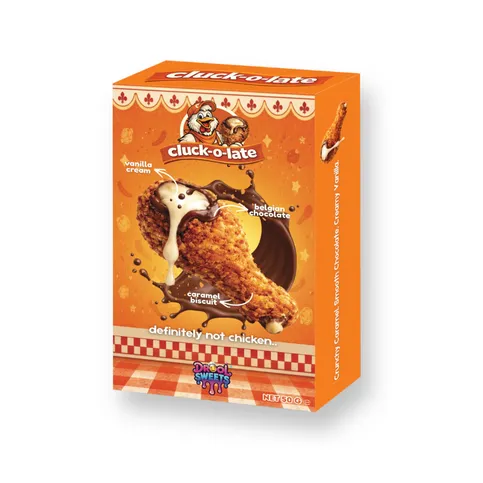 CLUCK-O-LATE VANILLA & BELGIAN CHOCOLATE 50g