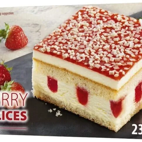 C&W Strawberry Cake Slice
