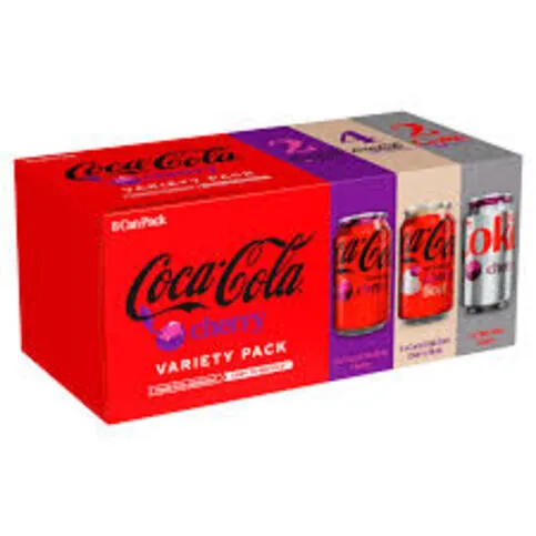 COKE CHERRY VARIETY PACK 8PK 330ML